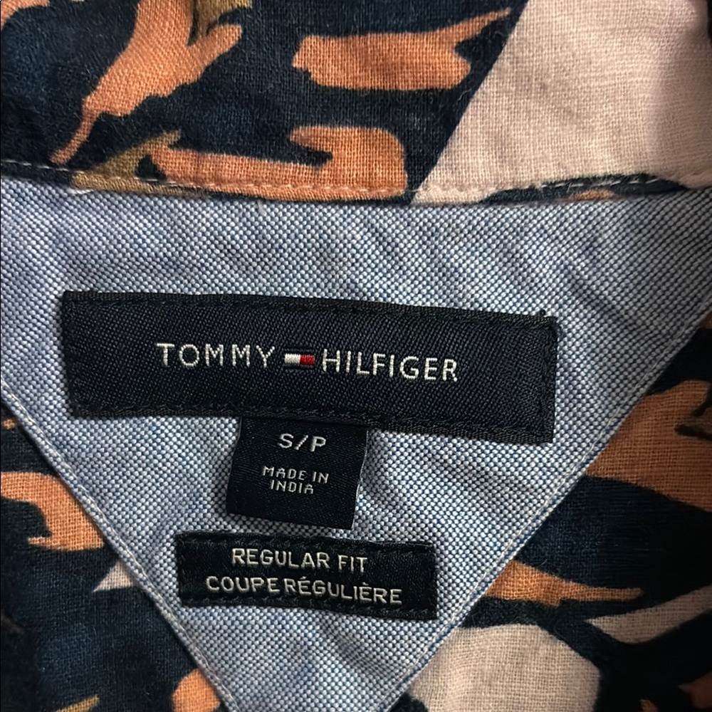 Tommy Bahama Black and Brown Casual Button Down Shirt - Picture 3 of 6